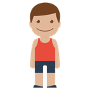Boy, red, child, kid, male, man, person icon - Free download