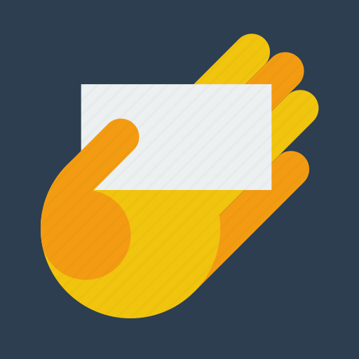Business card, hand, bc icon - Download on Iconfinder