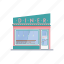 diner, restaurant, building, facade, bar, drink 