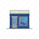 electronics, store, building, facade, computer, hardware