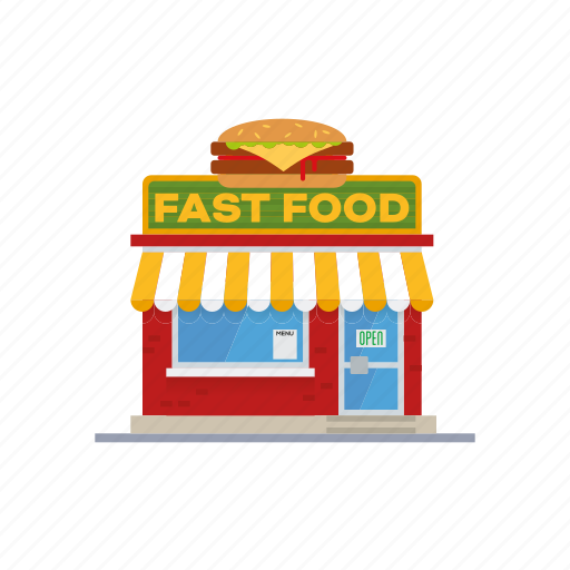 Fast, food, restaurant, building, facade icon - Download on Iconfinder