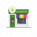 headshop, shop, store, cannabis, retail, building