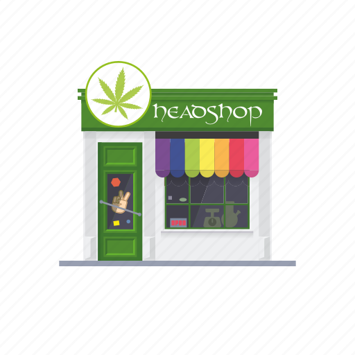 Headshop, shop, store, cannabis, retail, building icon - Download on Iconfinder