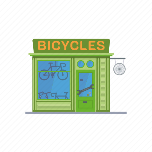 Shop, store, workshop, bicycles, building, retail icon - Download on Iconfinder