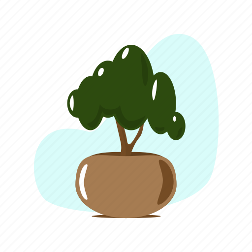 Decoration, green, leaf, nature, plant, pot, tree icon - Download on Iconfinder