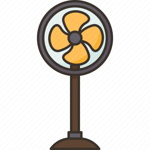 Fan, cooling, summer, electric, room icon - Download on Iconfinder