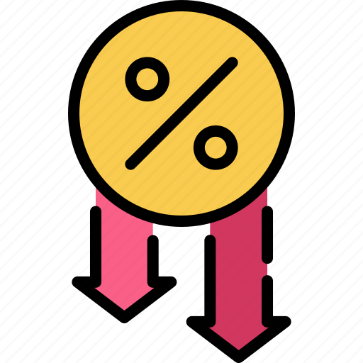 Drop, rate, financial, decline, business, down, economy icon - Download on Iconfinder