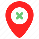 location, wrong, pin, navigation, map, direction, arrow