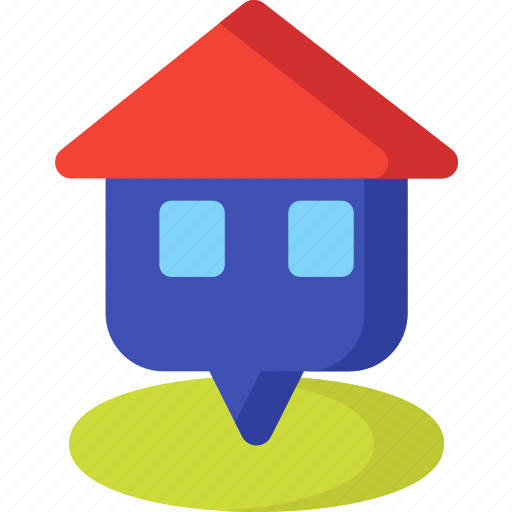 Home, location, map, navigation, pin, place, property icon - Download on Iconfinder