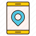 device, location, map, pin, pointer