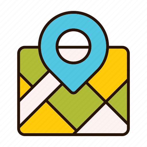 Gps, location, map, paper, pin, pointer icon - Download on Iconfinder