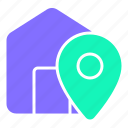 location, marker, house, real estate, map, navigation, address, property