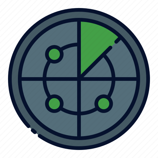 Radar, detection, technology, navigation, communication, monitoring, signal icon - Download on Iconfinder