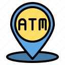 locationandmap, atm, pin, money, cash, location, map, payment
