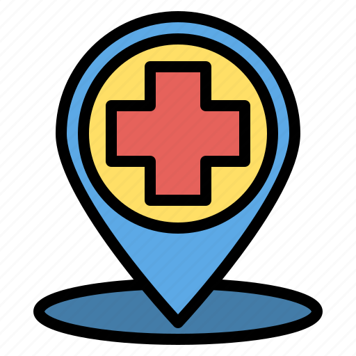 Locationandmap, hospital, location, map, medical, navigation icon - Download on Iconfinder