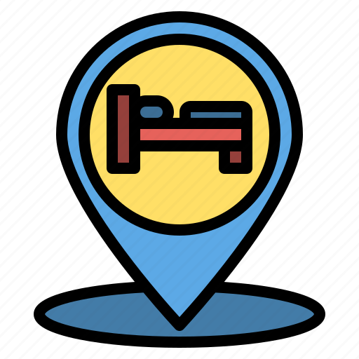 Locationandmap, hostel, hotel, location, gps, map, pin icon - Download on Iconfinder