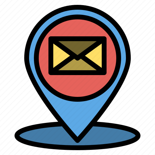 Locationandmap, postoffice, map, location, mail, tack, pin icon - Download on Iconfinder