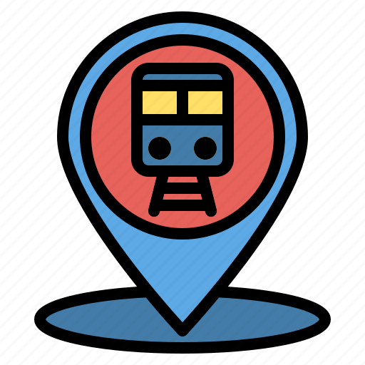 Locationandmap, train, map, location, station, railway icon - Download on Iconfinder