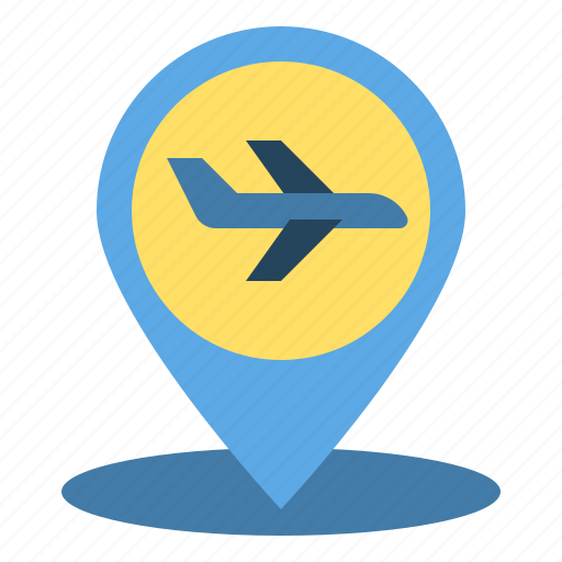 Locationandmap, airport, location, map, airplane, plane, travel icon - Download on Iconfinder