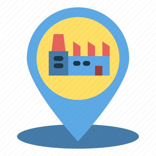 Locationandmap, factory, location, map, navigation, plant icon - Download on Iconfinder