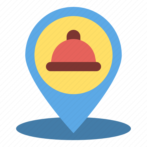 Locationandmap, restaurant, location, food, map, placeholder, navigation icon - Download on Iconfinder