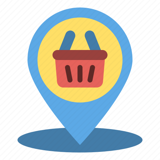 Locationandmap, supermarket, loaction, store, delivery, map, shopping icon - Download on Iconfinder