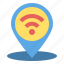 locationandmap, wifi, location, map, pin, marker, internet 