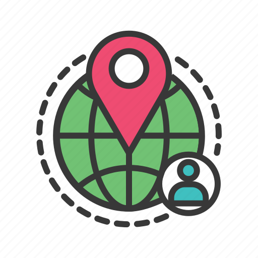 Global position, gps, location pin, person location, places icon - Download on Iconfinder