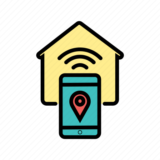 Home location, house address, house location, location pin, map, navigation icon - Download on Iconfinder