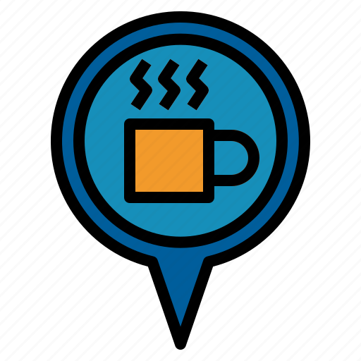 Coffee, pin icon - Download on Iconfinder on Iconfinder
