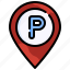 car, parking, location, pin, transportation, map, pointer, maps 