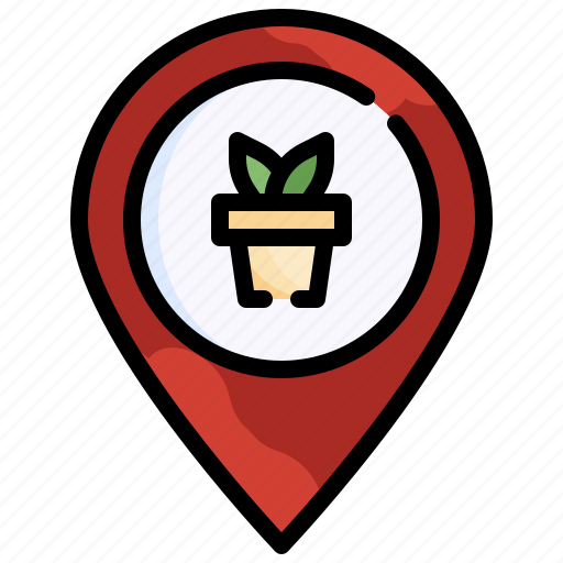 Garden, placeholder, farm, location, pin icon - Download on Iconfinder