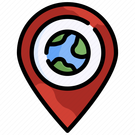 Geography, location, pin, planet, earth, travel, world icon - Download on Iconfinder