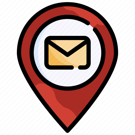 Post, office, email, position, pin, location, envelope icon - Download on Iconfinder