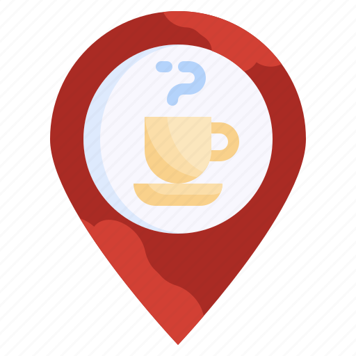 Cafe, coffee, shop, food, restaurant, location, pin icon - Download on Iconfinder