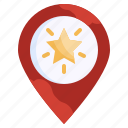 favorite, maps, location, star, map, pin