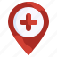 hospital, placeholder, location, pin, medical, assistance, healthcare 