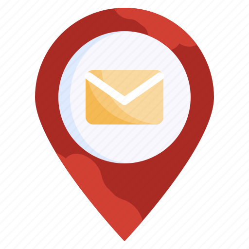 Post, office, email, position, pin, location, envelope icon - Download on Iconfinder