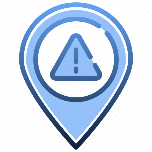 Danger, maps, location, warning, placeholder icon - Download on Iconfinder