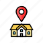 home, map, location, pin, point, place 