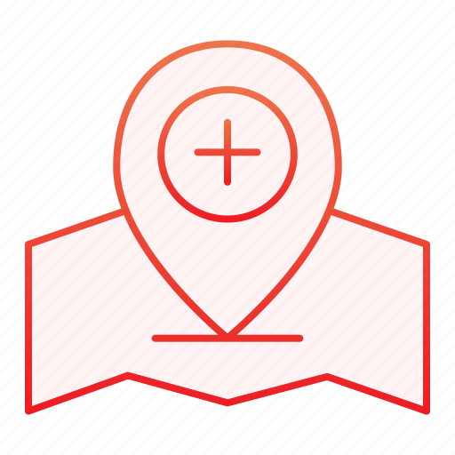 Gps, navigation, location, add, direction, map, marker icon - Download on Iconfinder