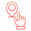 hand, location, mark, pin, pointer, travel, direction, gps, map 