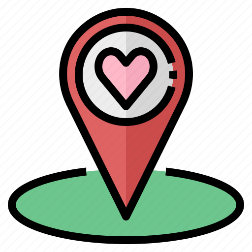 Dating, honeymoon, wedding, location, add, place, address icon - Download on Iconfinder