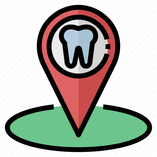 Dental, clinic, care, dentist, placeholder, location icon - Download on Iconfinder