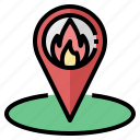 fire, station, firefighter, map, locator, camp, location