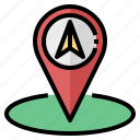 navigation, address, gps, compass, map, marker
