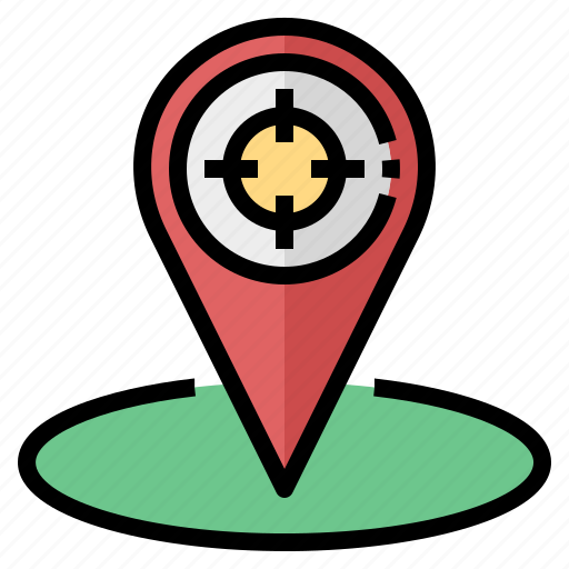 Target, tracking, placeholder, map, pointer, location icon - Download on Iconfinder