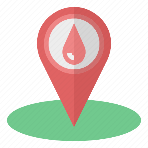 Blood, donation, drop, healthcare, and, medicallocation, address icon - Download on Iconfinder