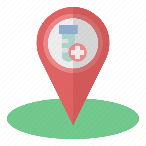 Clinic, lab, laboratory, location, pin, map icon - Download on Iconfinder