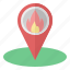 fire, station, firefighter, map, locator, camp, location 